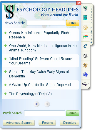 Screenshot of PsychWidget
